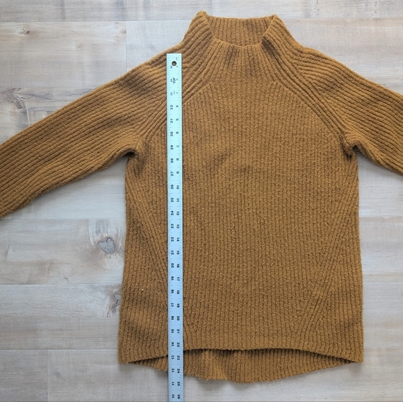 Madewell Northfield Mock Neck Sweater in Golden Harvest - Size XS - Picture 9 of 10